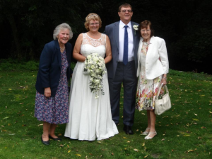 Viv and Paul with their mums
