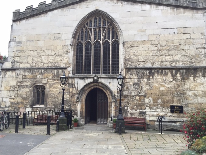 Entrance to the Guild Hall, where the tea was held.